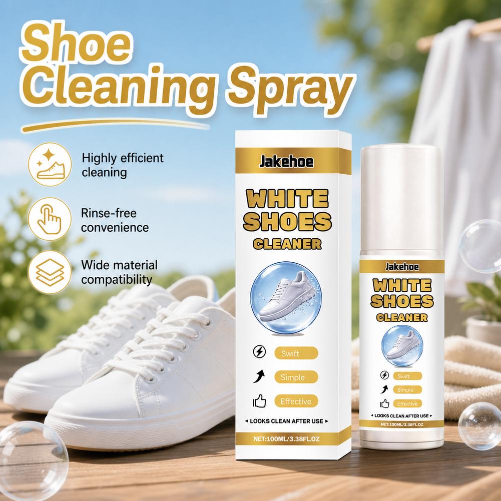 Sneaker Care Whitener - Spray Detergente per Scarpe Bianche, Sbiancante